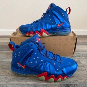 Nike Barkley Posite Max 'Sixers' sneaker in a blue Foamposite upper size 12